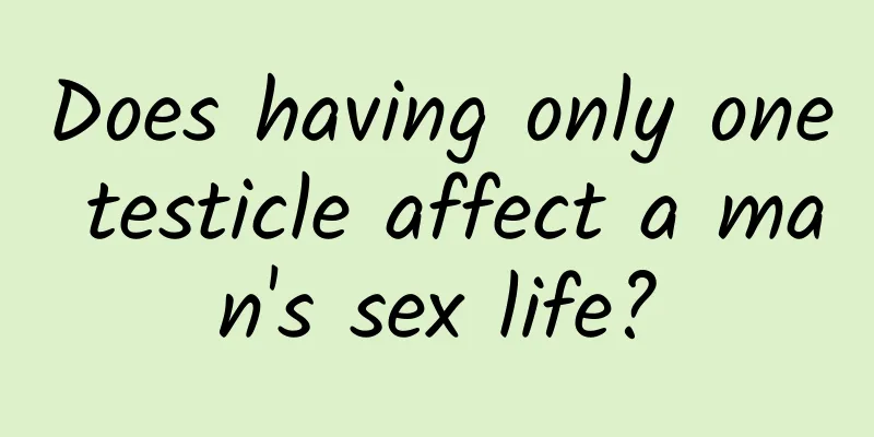 Does having only one testicle affect a man's sex life?