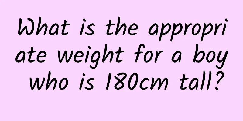 What is the appropriate weight for a boy who is 180cm tall?