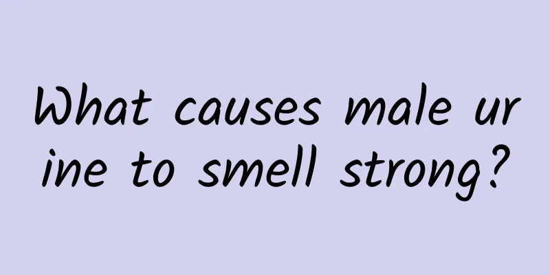 What causes male urine to smell strong?