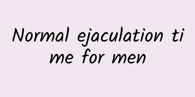 Normal ejaculation time for men