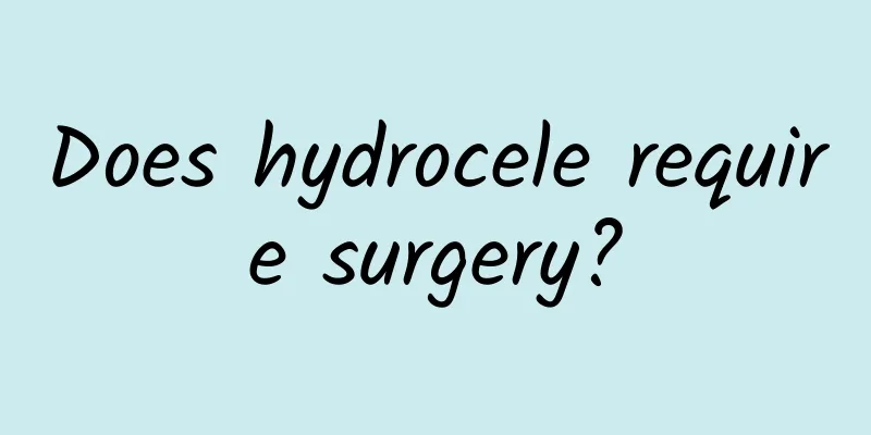 Does hydrocele require surgery?