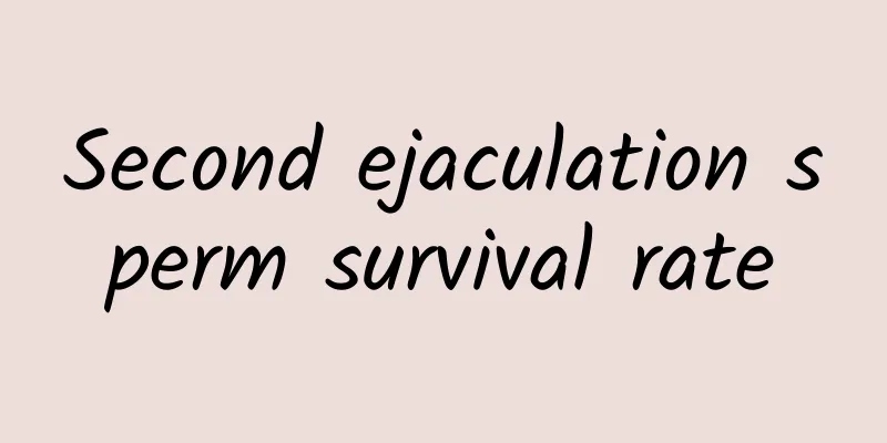 Second ejaculation sperm survival rate