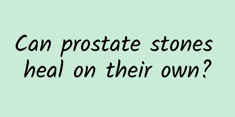 Can prostate stones heal on their own?