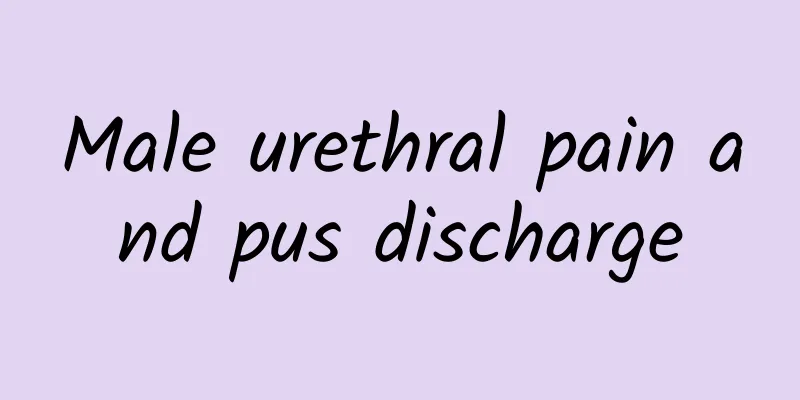 Male urethral pain and pus discharge