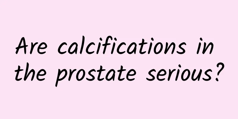 Are calcifications in the prostate serious?