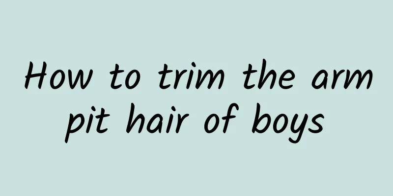 How to trim the armpit hair of boys