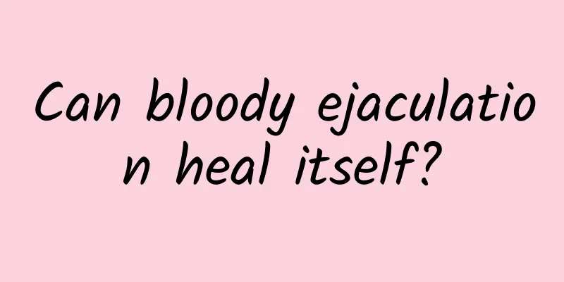 Can bloody ejaculation heal itself?
