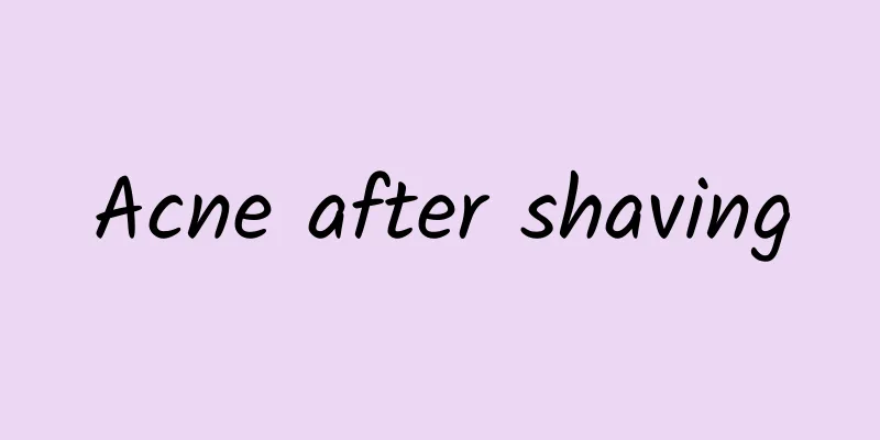 Acne after shaving