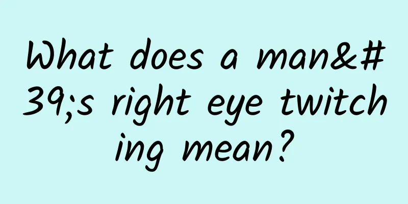 What does a man's right eye twitching mean?