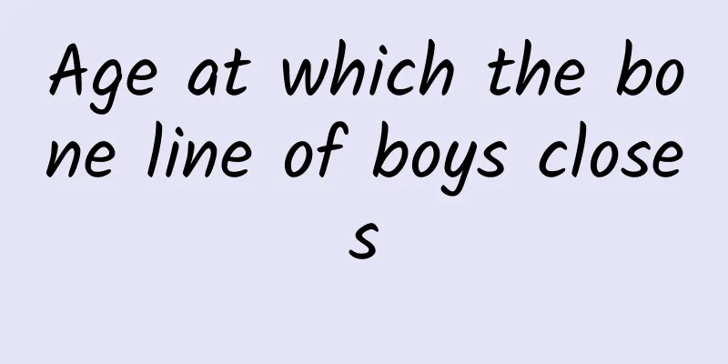Age at which the bone line of boys closes