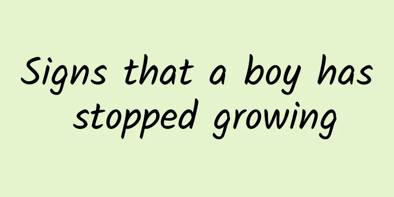 Signs that a boy has stopped growing