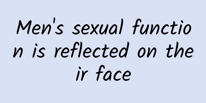 Men's sexual function is reflected on their face
