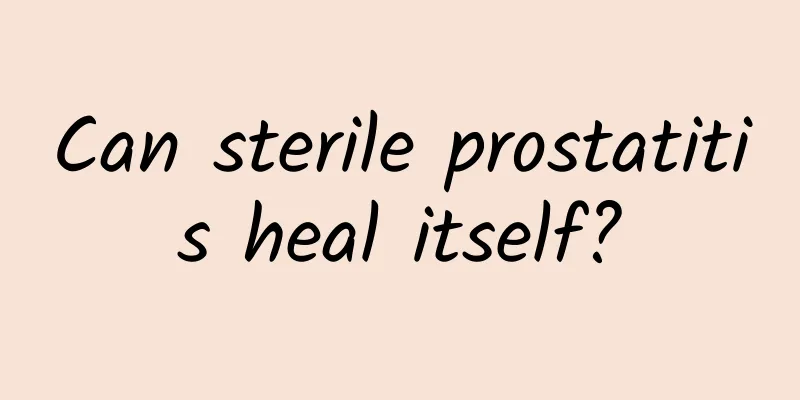 Can sterile prostatitis heal itself?