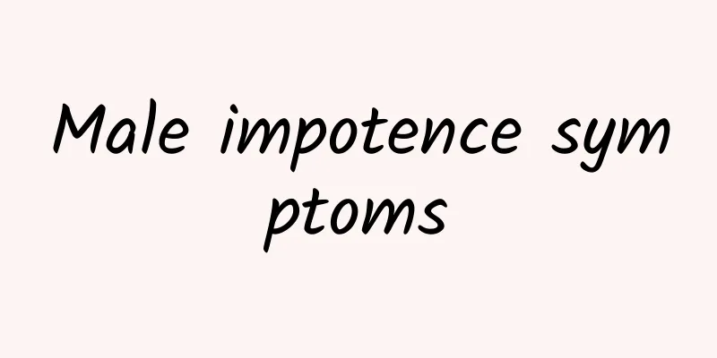 Male impotence symptoms