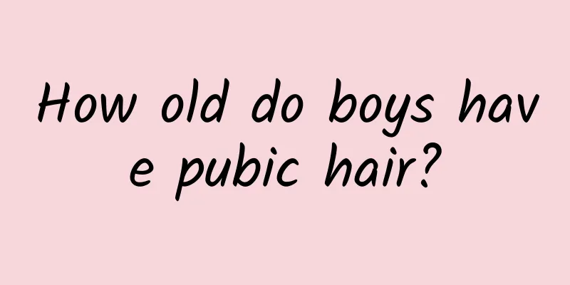 How old do boys have pubic hair?