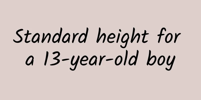 Standard height for a 13-year-old boy