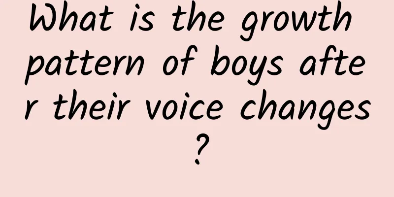 What is the growth pattern of boys after their voice changes?