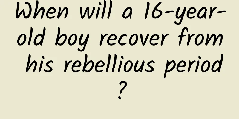 When will a 16-year-old boy recover from his rebellious period?