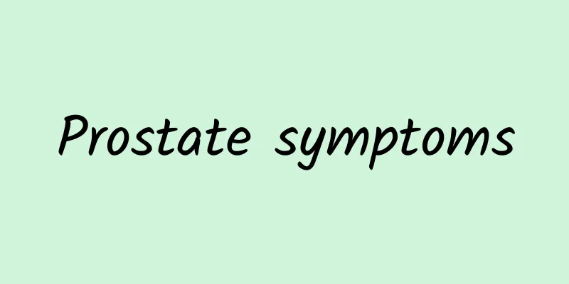 Prostate symptoms