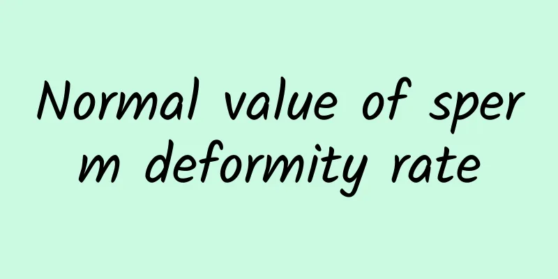 Normal value of sperm deformity rate