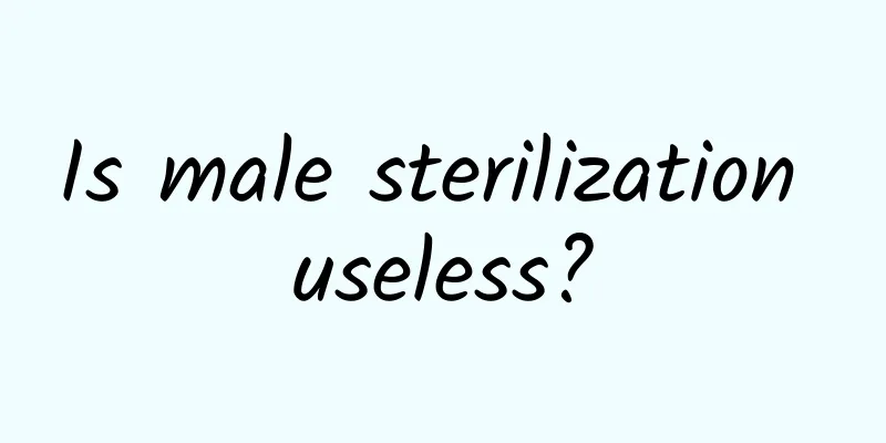 Is male sterilization useless?