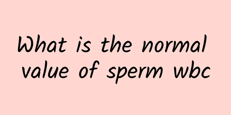 What is the normal value of sperm wbc