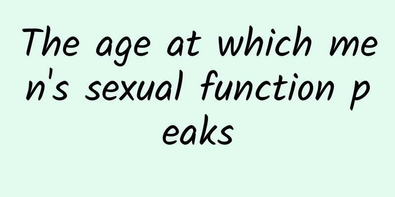 The age at which men's sexual function peaks