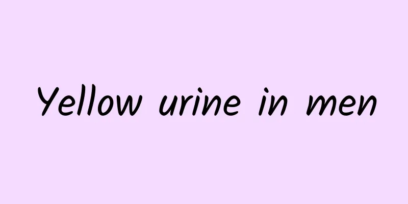 Yellow urine in men