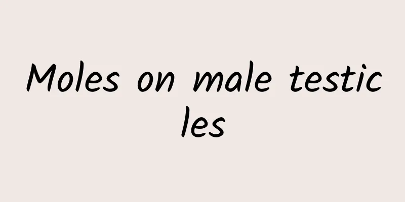 Moles on male testicles