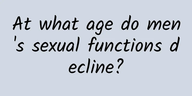 At what age do men's sexual functions decline?