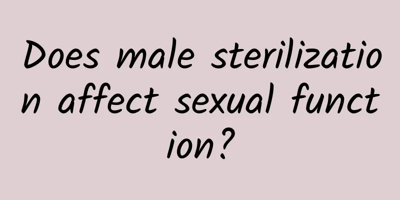 Does male sterilization affect sexual function?