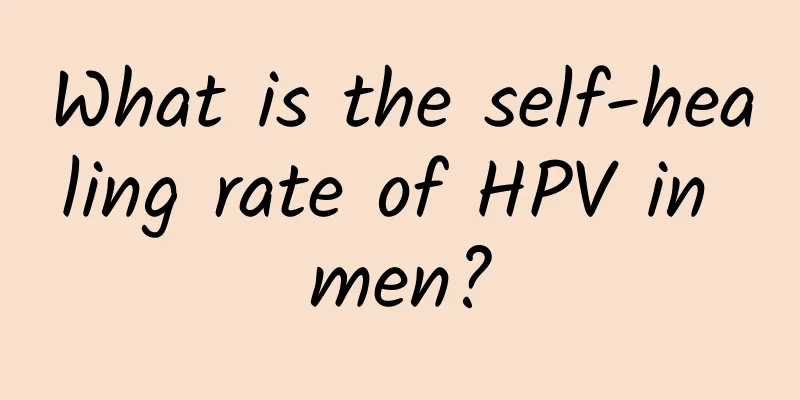 What is the self-healing rate of HPV in men?