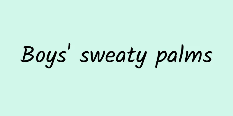 Boys' sweaty palms