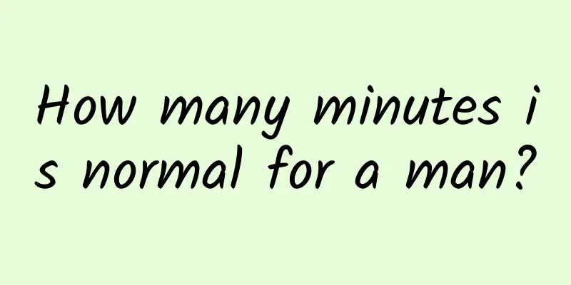 How many minutes is normal for a man?