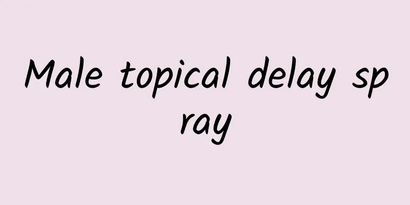 Male topical delay spray