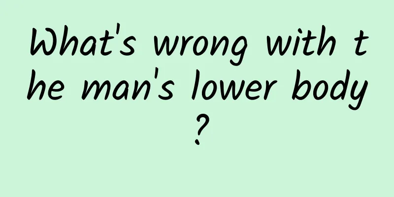 What's wrong with the man's lower body?