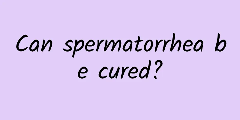 Can spermatorrhea be cured?