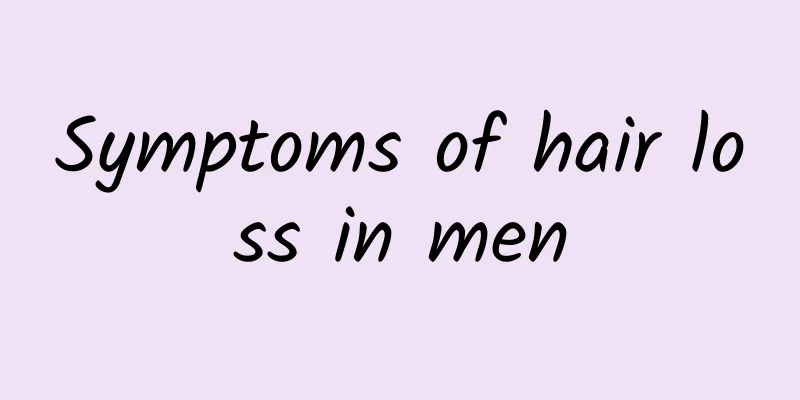 Symptoms of hair loss in men