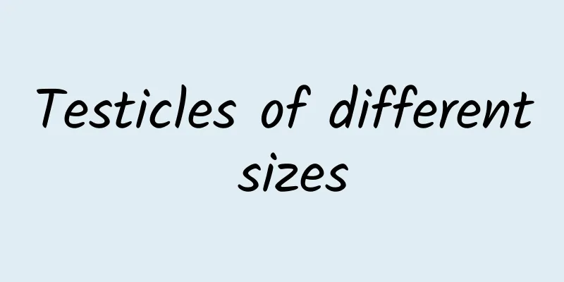 Testicles of different sizes