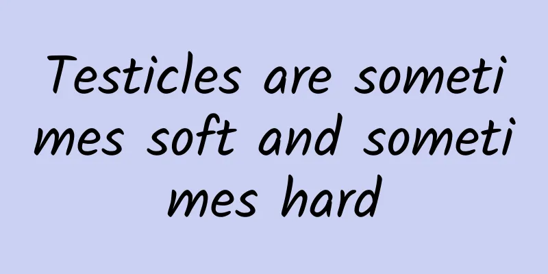 Testicles are sometimes soft and sometimes hard