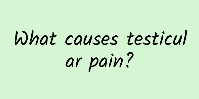 What causes testicular pain?
