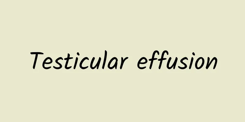 Testicular effusion