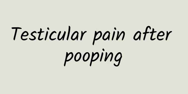 Testicular pain after pooping
