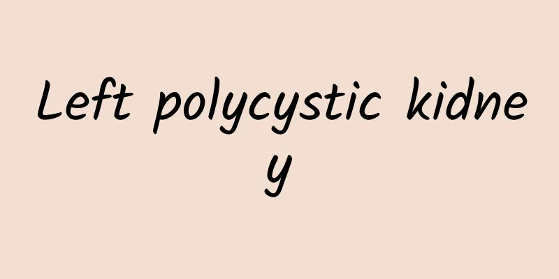 Left polycystic kidney