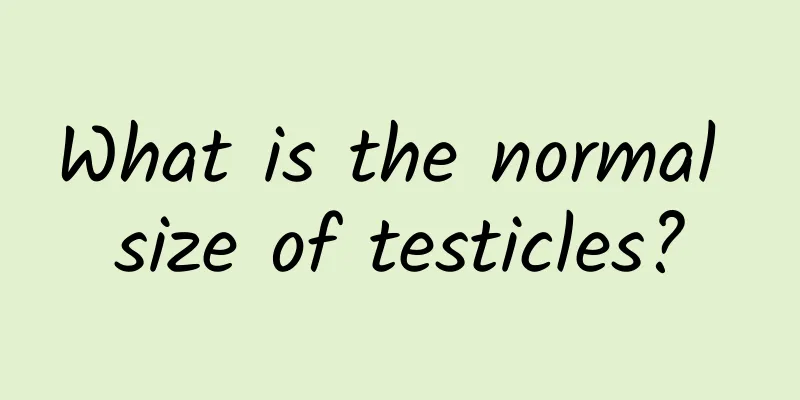 What is the normal size of testicles?