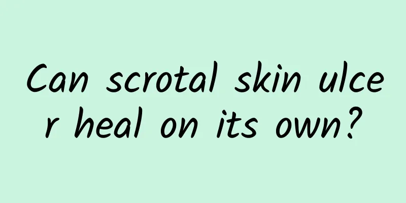 Can scrotal skin ulcer heal on its own?