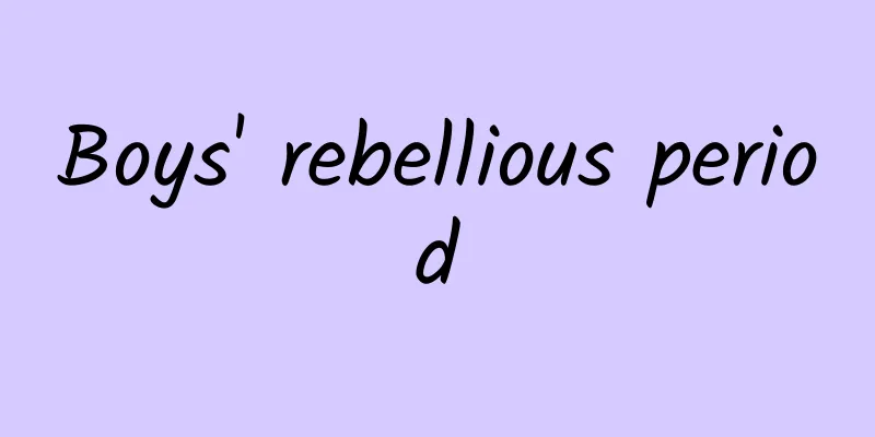 Boys' rebellious period