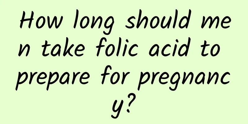 How long should men take folic acid to prepare for pregnancy?
