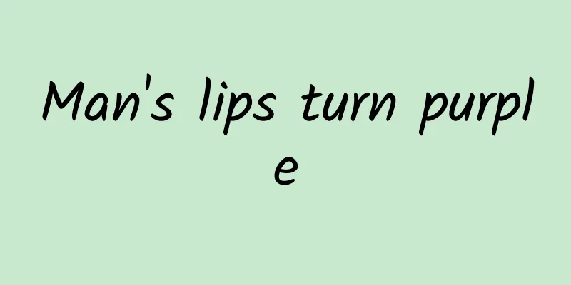 Man's lips turn purple