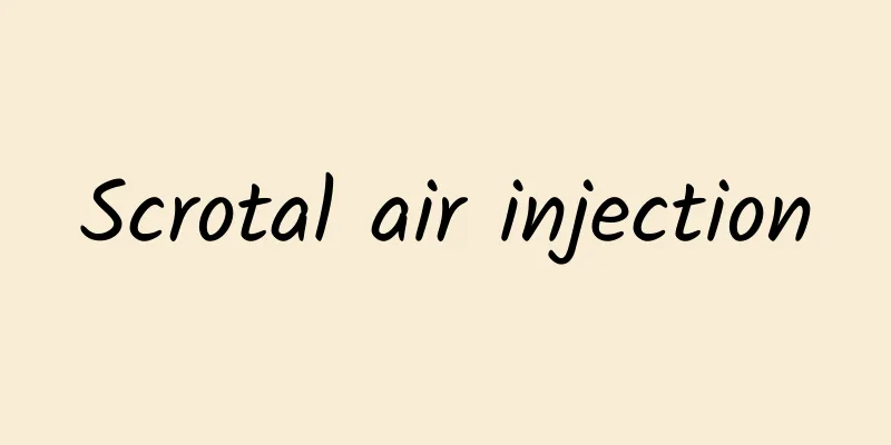 Scrotal air injection